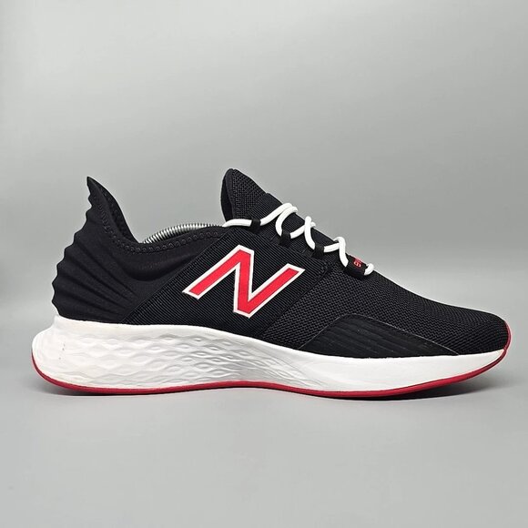 New Balance Fresh Foam Roav Black Team Red Running Shoes Sneakers Men's Size 12 - Picture 8 of 12